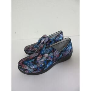 ALEGRIA Multicolor Leather 40 Comfort Slip On Slip Resistant Cushioned Shoes